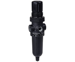 B07 Serisi filtre/regülatör, G1/4, 40μm, 0,3-7 bar, otomatik tahliye, göstergesiz