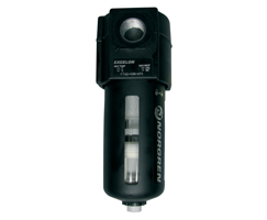 Excelon genel amaçlı filtre, G1/2, 5μm, otomatik tahliye, koruma ile