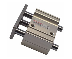 Yönlendirme ve durdurma çift etkili silindir, makaralı rulman, 80 mm çap, 100 mm strok