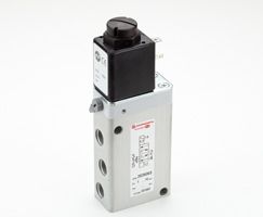 2636 serisi Inline solenoid valf, G1/4, 5/2, solenoid pilot / hava yayı