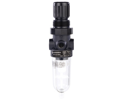 B07 Serisi filtre/regülatör, G1/4, 5 µm, 0,3-7 bar, manuel tahliye, göstergesiz