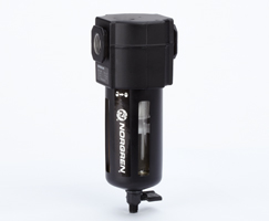 Excelon genel amaçlı filtre, G1/2, 40μm, manuel drenaj, koruma ile