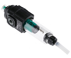 Excelon birleştirici filtre, G1/4, 0,01μm, yarı otomatik tahliye