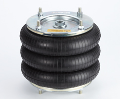 Hava körüğü, tek etkili, erkek montaj saplamaları, 10" çap, 330 mm strok