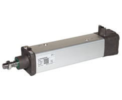 Cleanline silindir (valfsiz), 100 mm çap, 160 mm strok, ayarlanabilir manyetik anahtar konumuyla