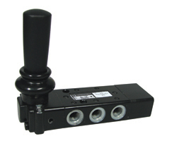 Super X manuel kumandalı valf, G1/4, 5/3, COE, kol / yay / kol