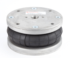 Hava körüğü, tek etkili, dişi montaj delikleri, 6" çap, 55 mm strok