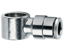 Pneufit 10 geçmeli bağlantı, gövdeden boruya banjo, dirsek, M5, 6mm