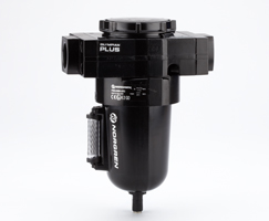 Olympian Plus genel amaçlı filtre, 1-1/2 PTF, 40μm, otomatik tahliye, sıvı seviye göstergeli