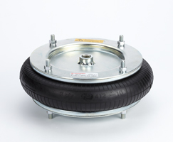 Hava körüğü, tek etkili, erkek montaj saplamaları, 12" çap, 100 mm strok