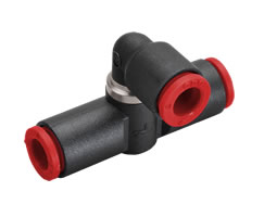 Pneufit C hızlı egzoz valfi, borulu egzozlu, düz, 6 mm