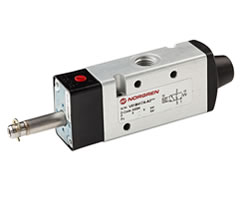 V60 serisi hat içi solenoid valf, G1/8, 3/2, NC, solenoid pilot / yay dönüşlü