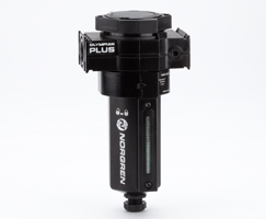 Olympian Plus genel amaçlı filtre, 1/4 PTF, 40μm, manuel tahliye, sıvı seviye göstergeli