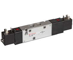 V61 serisi hat içi solenoid valf, G1/4, 5/3, APB, solenoid pilot / solenoid pilot