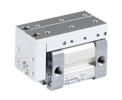 ISO kompakt çift etkili silindir, dıştan kılavuzlu, 25 mm çap, 50 mm strok