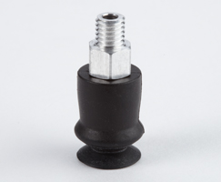 Tek körüklü vakum kabı, 10mm O/D, M5, nitril kauçuk