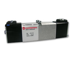 Mini ISO solenoid valf boyutu 18mm, 5/2, hava pilotu / hava pilotu