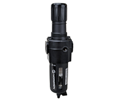 Excelon filtre/regülatör, G1/2, 25 µm, 0,3-4 bar, manuel tahliye, göstergesiz