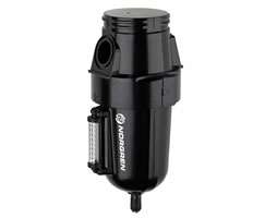 Olympian Plus birleştirici filtre, boyunduruksuz, 0,01 µm, otomatik tahliye, sıvı seviye göstergeli