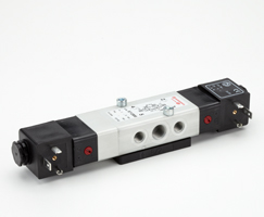 97100 serisi Namur arayüzlü solenoid valf, G1/4, 5/3, APB, Solenoid pilot / solenoid pilot