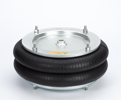 Hava körüğü, tek etkili, erkek montaj saplamaları, 14-1/2" çap, 265 mm strok