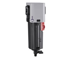 Excelon Plus genel amaçlı filtre, 3/4 PTF, 5 µm, manuel drenaj, korumalı