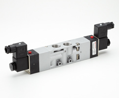 V53 serisi hat içi solenoid valf, G1/2, 5/3, APB, solenoid pilot / solenoid pilot