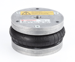 Hava körüğü, tek etkili, dişi montaj delikleri, 4-1/2" çap, 40 mm strok