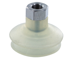 Tek körüklü vakum kabı, 40mm O/D, G1/8, silikon