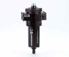Olympian Plus birleştirici filtre, G1/2, 0,01 µm, otomatik tahliye, sıvı seviye göstergeli