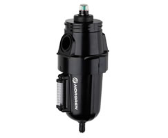 Olympian Plus genel amaçlı filtre, boyunduruksuz, 5 µm, otomatik tahliye, sıvı seviye göstergeli