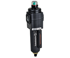 Excelon birleştirici filtre, 3/8 PTF, 0,01 µm, otomatik tahliye, uzun, sıvı seviye göstergeli