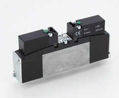 VS18 serisi geçmeli solenoid valf, 2x2/2, NO/NC, solenoid pilot / solenoid pilot